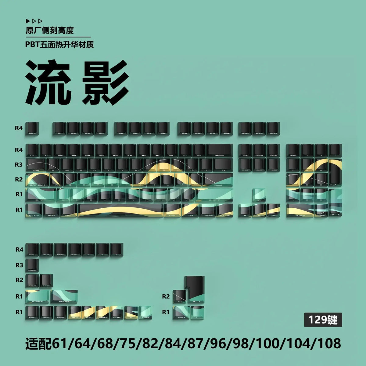 Miyu Anime Keycap Set | 129-Key OEM PBT