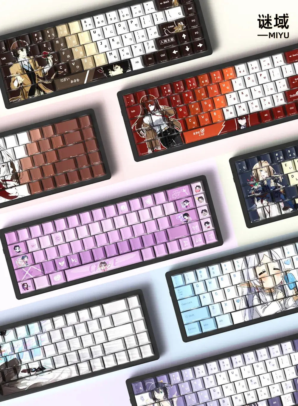 Miyu Anime Keycap Set | 129-Key OEM PBT