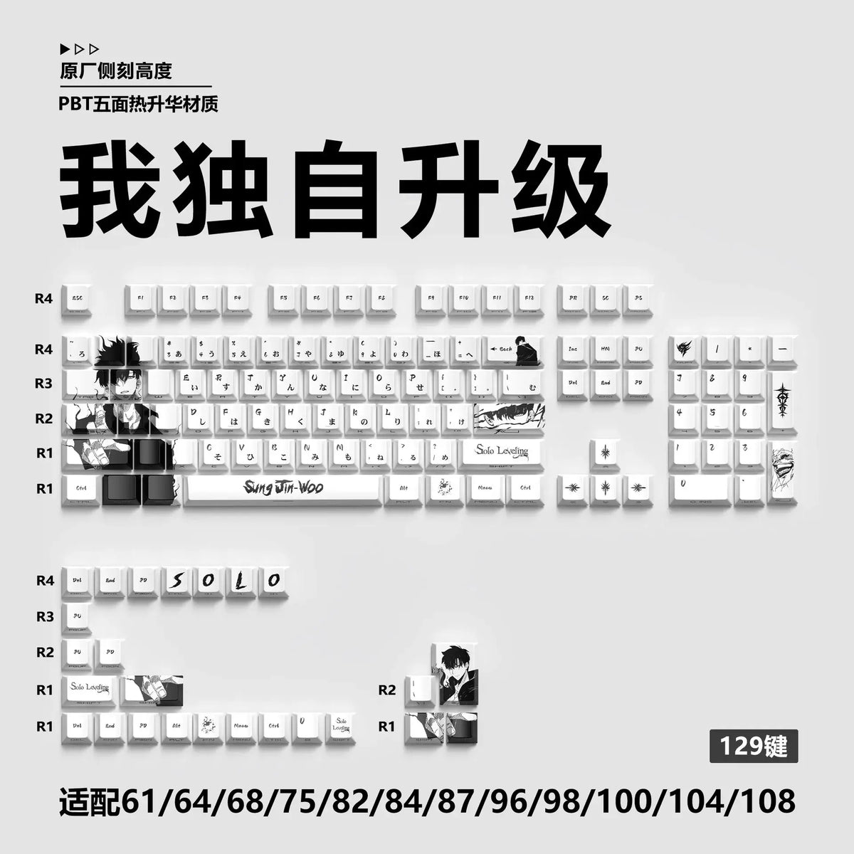 Miyu Anime Keycap Set | 129-Key OEM PBT